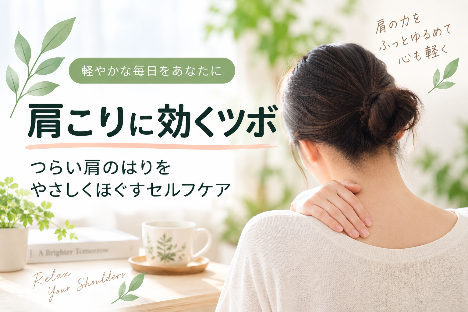 肩こりがひどい原因と解消法｜ツボでできる簡単セルフケア